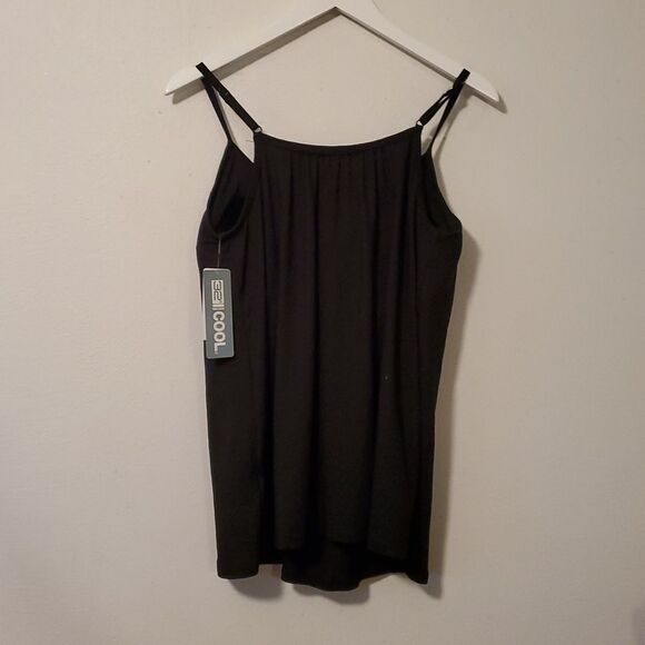 32 COOL Degree Women's Black Spaghetti Strap Top L - Picture 5 of 5